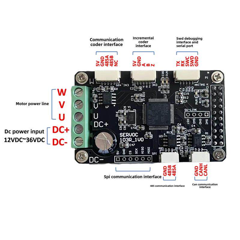 Stm32 Bldc三相电机开发板矢量控制Foc直流无刷电机驱动器