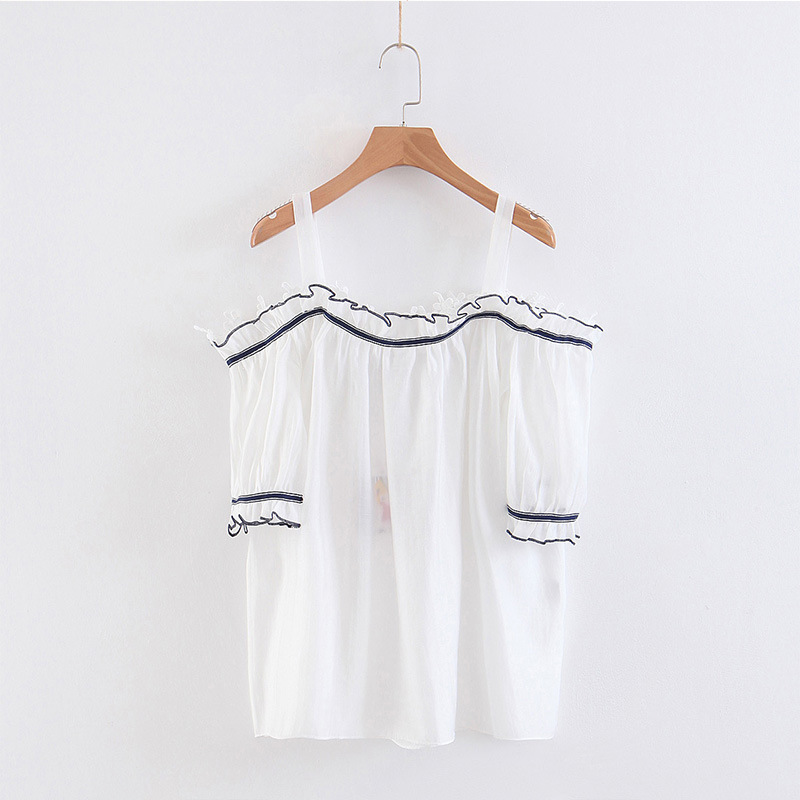 2018ÏÄÅÖmmÅ®×°120-200½ï1XL-3XLпîÒ»×ÖÁìСÇåж¼ç´óÂëµõ´øÉÀ