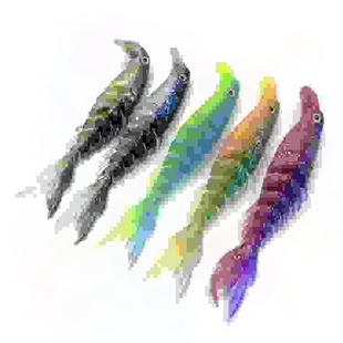 多节带舌板软鱼路亚假饵 软饵米诺鱼 淡水鳜鱼黑鱼翘嘴鲈鱼鳟鱼神