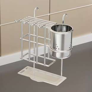 碗碟架刀架挂钩式原装配件304悬挂式筷子筒刀架砧板架小置物篮