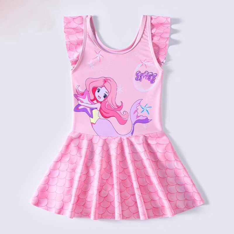 德国韩版新款儿童泳衣女童中大童小童夏季女孩连体游泳衣温泉泳装