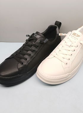 春秋新款板鞋男红蜻蜓AC72000481时尚休闲舒适真皮男鞋AC72000482