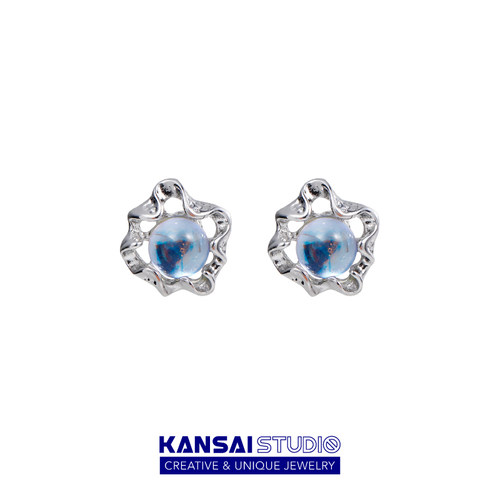 KANSAI日韩月光石女新款耳钉