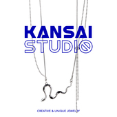 小灵蛇形叠戴双层毛衣项链小众设计感ins冷淡风嘻哈卫衣链配饰品