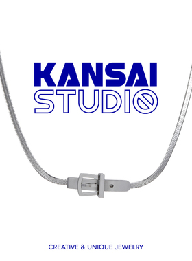 kansai钛钢项链拍3付2