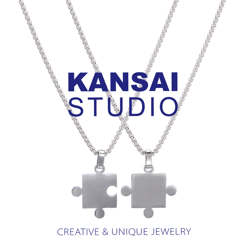 情侣项链kansai钛钢情侣