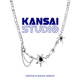 KANSAI黑宝石蛛网拼接项链潮ins冷淡风酷潮锁骨链嘻哈蹦迪配饰品