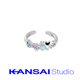 KANSAI字母星星情侣戒指小众设计冷淡风个性 指环时尚 男女手饰品潮