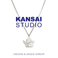 Кансай Сам -Смпюша Бэйй Ситер Ангел прохладное ожерелье с холодным плохой плацентой