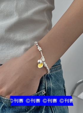 笑脸小球弹力绳手链小众