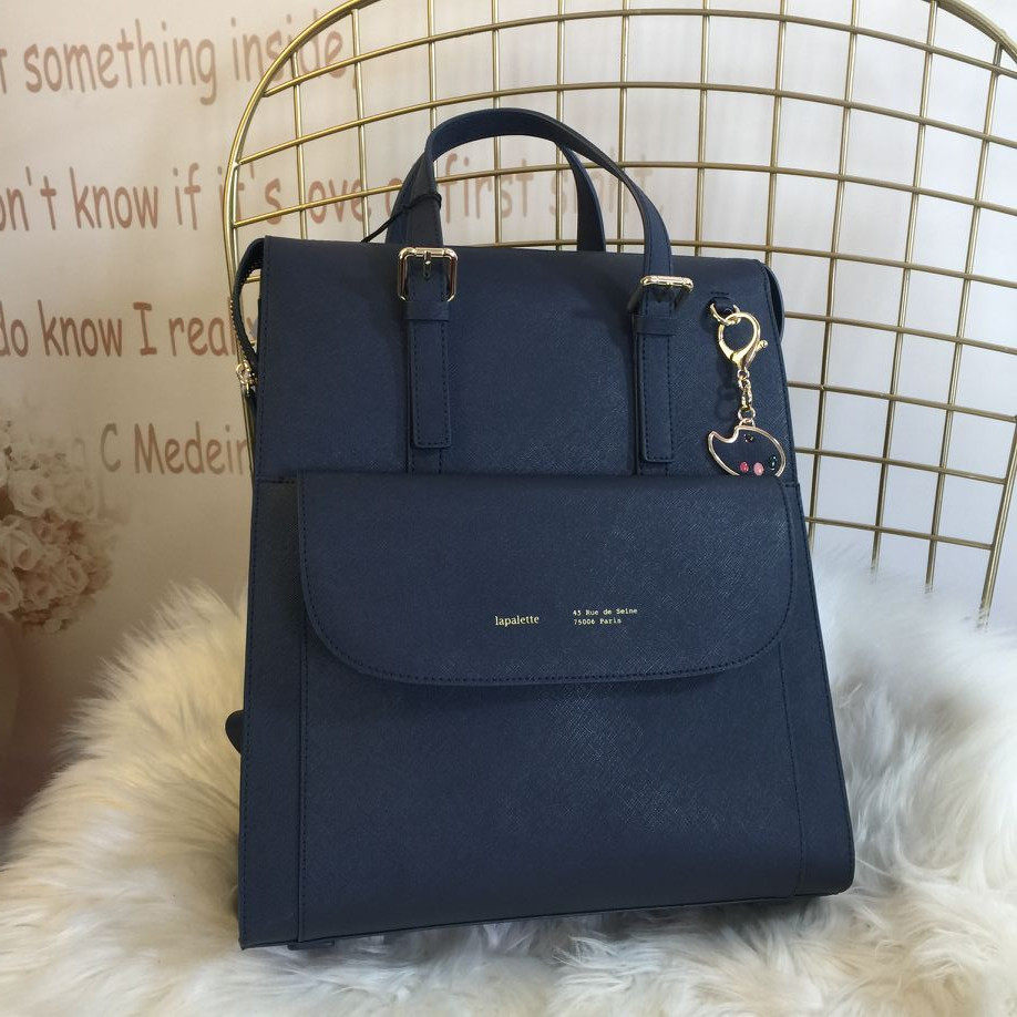 韩国 lapalette 女神降临文佳煐双肩包电脑包拉链休闲背提书包