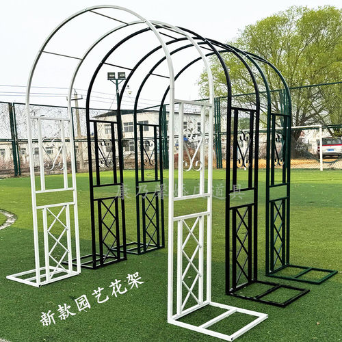 拱门铁艺花架户外花园庭院爬藤架