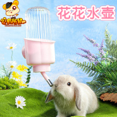 兔子饮水器荷兰猪花花水壶防漏喂水器龙猫自动滚珠喝水器支架
