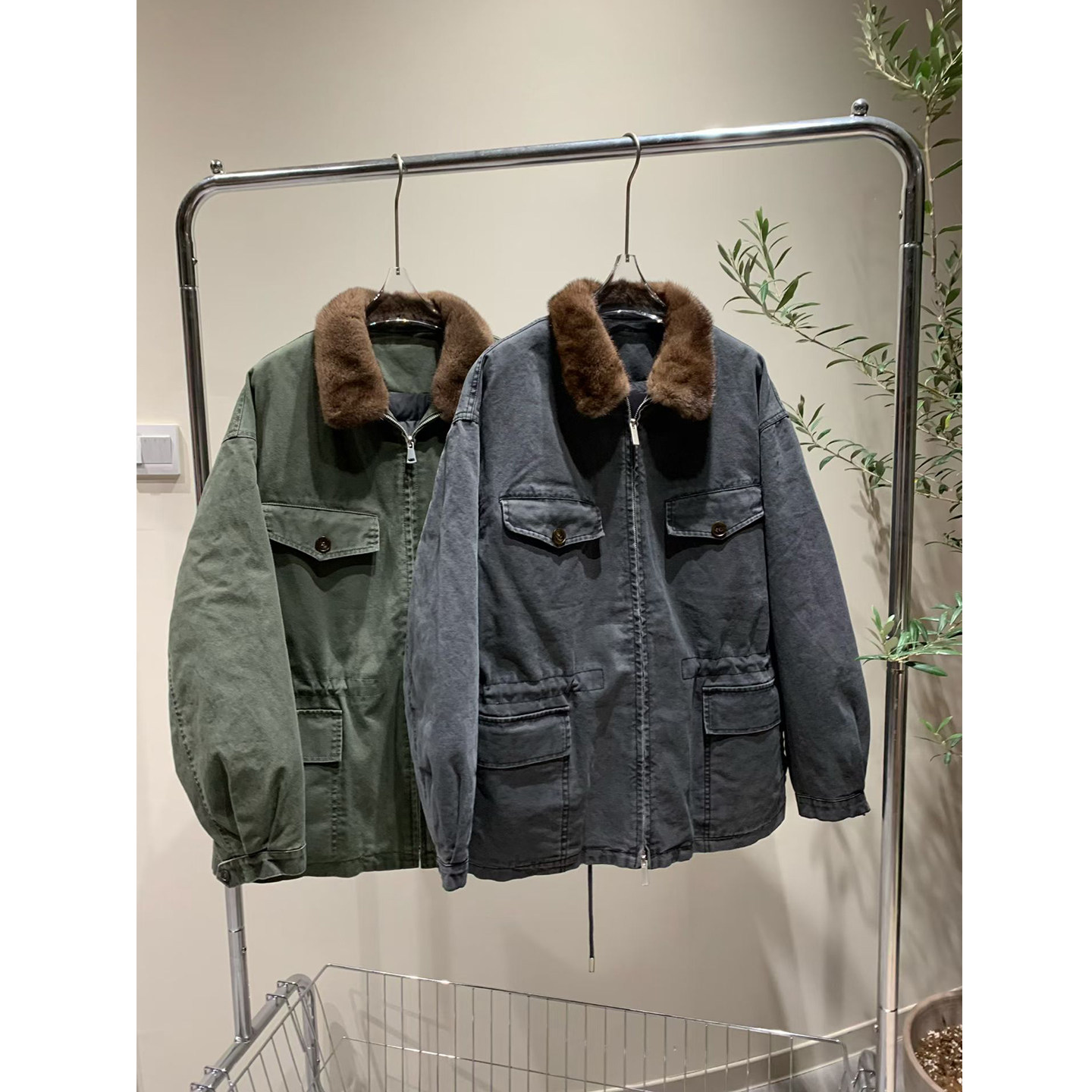 美一MEIYI进口俄罗斯紫貂内羽绒服