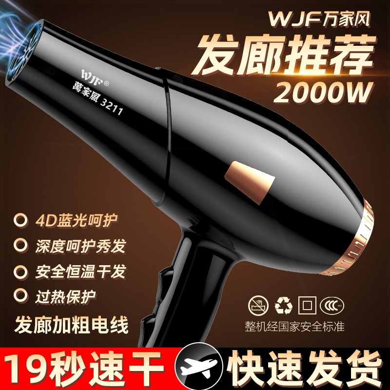 风筒德国电吹风机家用大功率发廊专用理发店2000w负离子护发速干