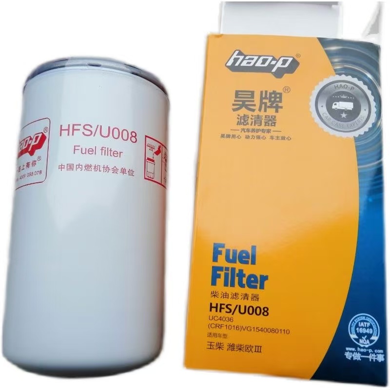 上柴D638-001-802A+A平地摊铺压路机柴滤000-803柴油滤芯HFS/U008