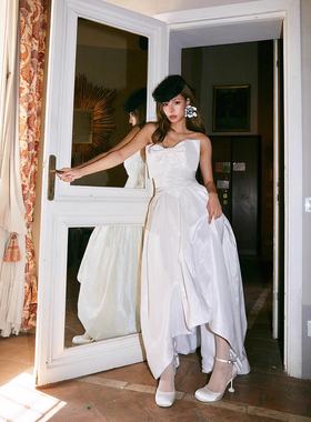 Min Pura 蝴蝶结设计收腰 A字长裙