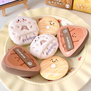 everbab艾蓓拉胖三角可颂气垫粉扑超厚粉底专用不吃粉定妆棉花糖