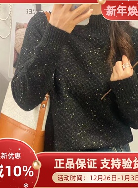 圣仕莲5876 秋冬宽松半高领显瘦套头外穿毛衣打底衫针织内搭上衣