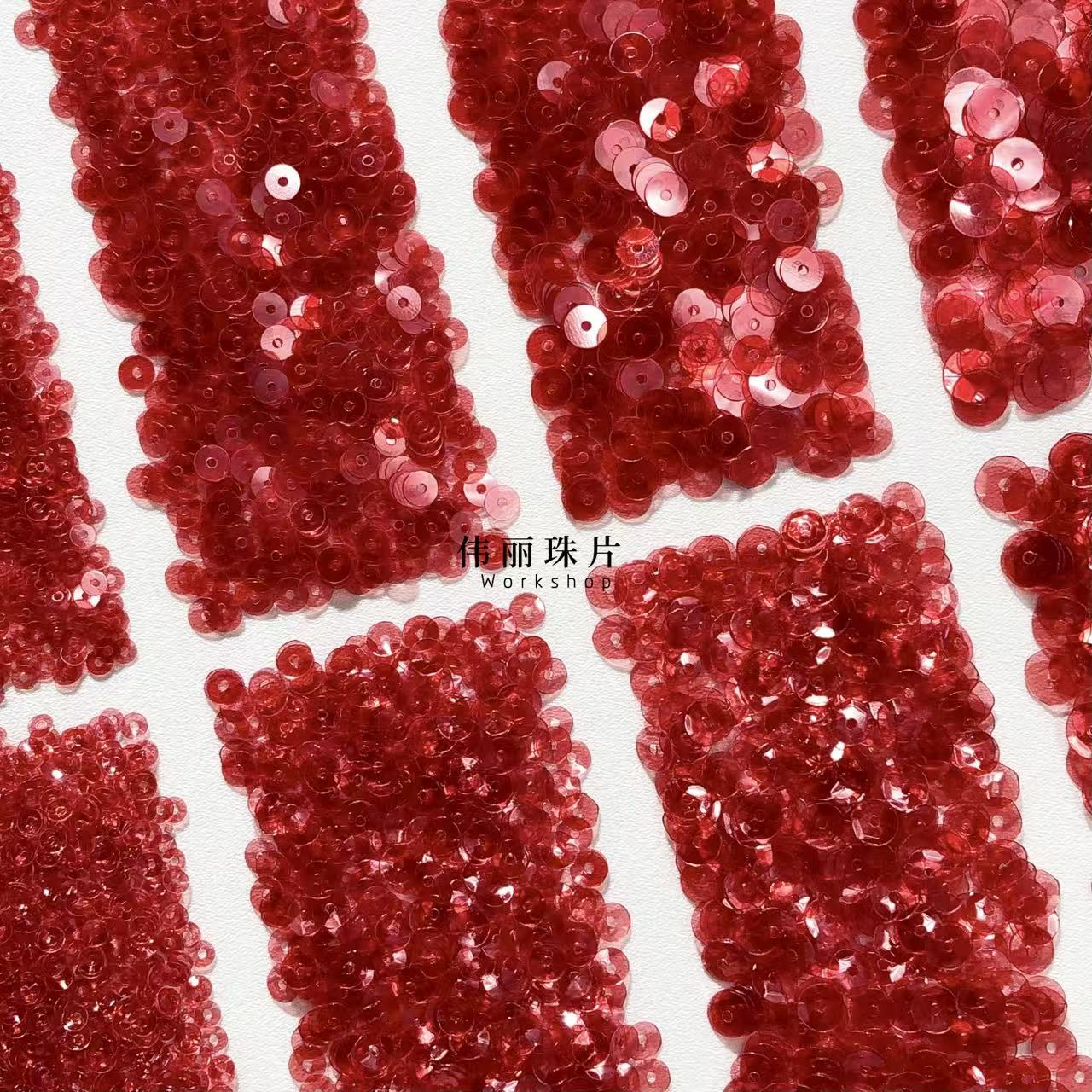 高温纯透明片色系正红