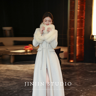 MD进进原创【暖意融融】2025冬季款翻领百搭开衫羊毛大衣外套