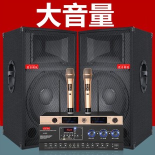 15寸重低音专业舞台演出音箱户外大音量蓝牙k歌家用音响 震音朗悦