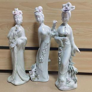 陶瓷七仙女神像居家供奉保家姑娘大公主三七公主仙子佛像塑像摆件