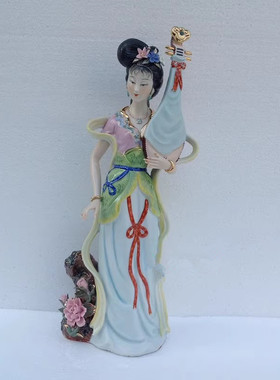 陶瓷七仙女神像家用摆件