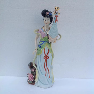 陶瓷彩绘七仙女家用供奉保家姑娘琵琶七公主百花仙子佛像神像摆件