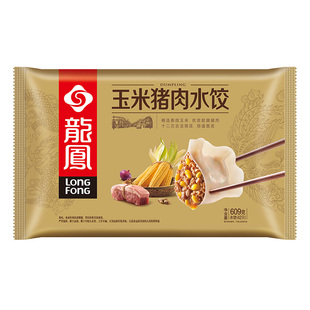 龙凤609g饺子 玉米荠菜芹菜速冻水饺煎饺蒸饺方便速食早餐夜宵