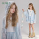 女童上衣 蕾丝花边套装 短裙套装 青少年夏季 植木 新款 海盐轻序