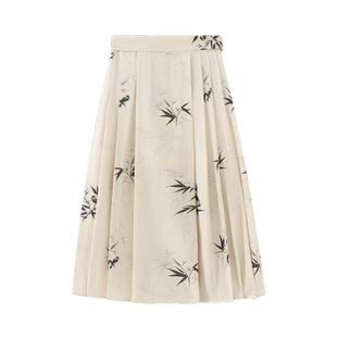 植木新中式女童百褶半身裙2025新款秋冬中大童马面裙儿童裙子童装