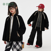 植木童装 儿童外套2025秋冬新款 中大童外套棉服男童女童加绒外套