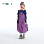 中大童背带裙工装 植木童装 女童连衣裙2026春秋新款 连衣裙儿童裙子