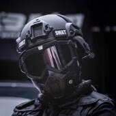 儿童战术面罩头盔防毒面具玩具全脸防护美式 抗冲击户外军迷野战CS