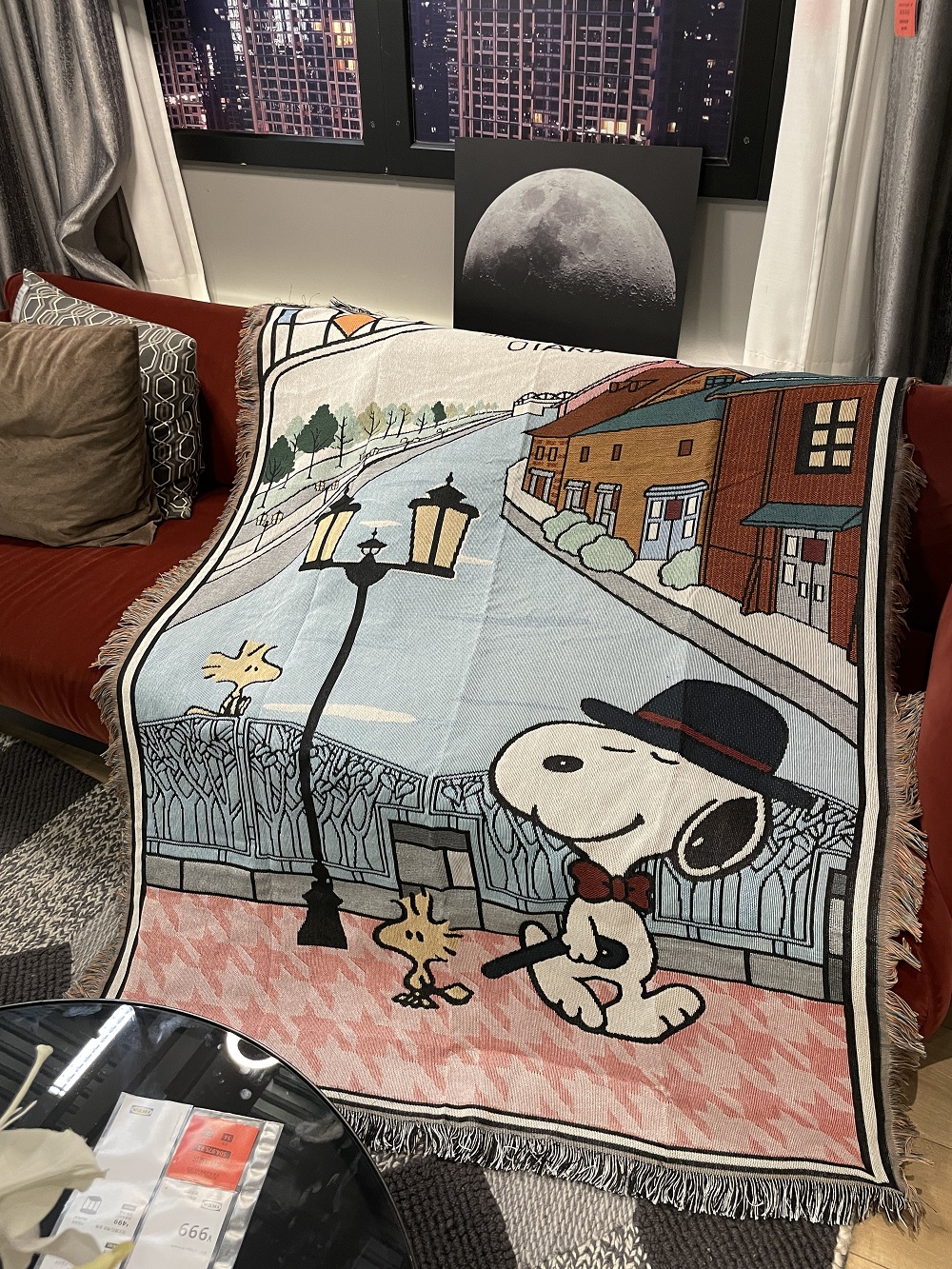 可可爱的史努比卡通休闲毯