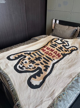 GALA 外贸订单 老虎趣味沙发毯个性挂毯 休闲毯盖毯单人