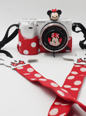 可爱相机包相机套半套底座适用于佳能M50R50R100R7索尼A6400ZVE10