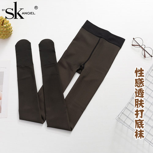 SK正品春秋款薄绒美腿塑形打底袜