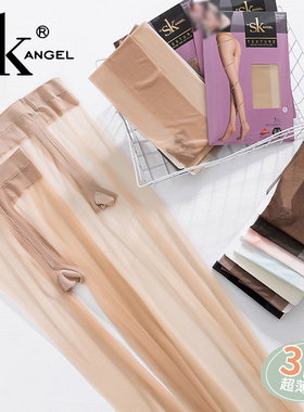 6双sk丝袜黑丝光腿神器JK夏超薄超透T档脚尖透明丝袜女连裤袜822