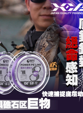 AKFS爱克飞丝PE线根系列主线淡海水耐磨日本8编高感度根钓鱼线