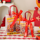2026新年马年礼品袋年货春节礼物伴手礼红色透明手提包装 袋盒子空