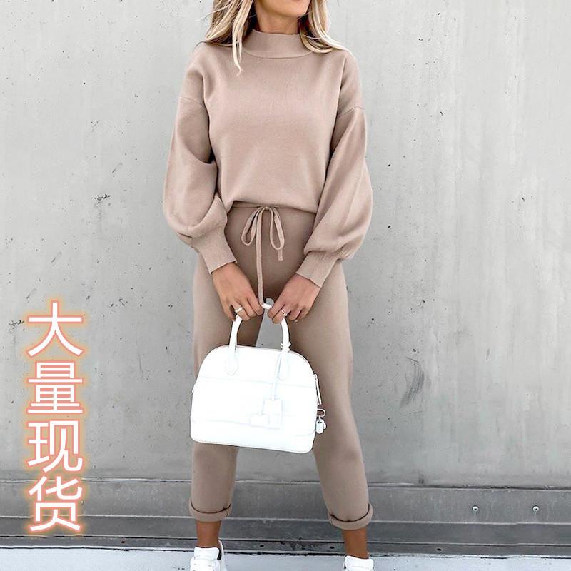 Long sleeved fleece casual hoodie set T