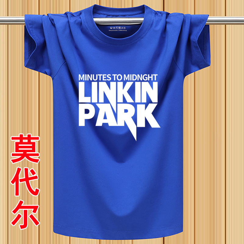 圆领短袖T恤男夏季青少年潮流ins纯棉运动印花体恤莫代尔半袖上衣