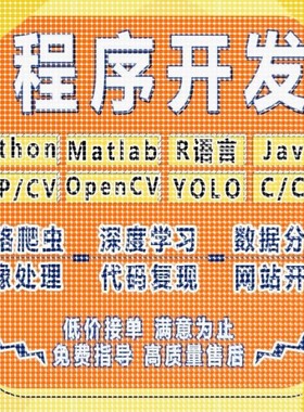 python代做编程matlab代码帮跑通深度学习机器R语言yolo算法覆现