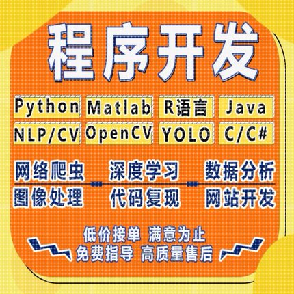 python代做编程matlab代码帮跑通深度学习机器R语言yolo算法复现