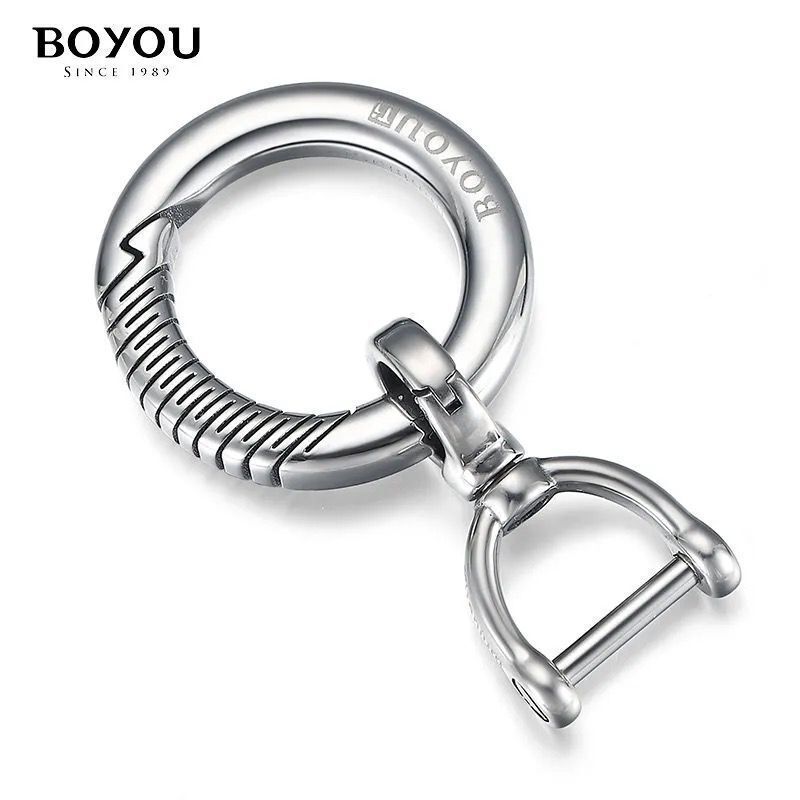 钛合金钥匙扣圈腰挂男士宝马奔驰本田丰田大众汽车专用