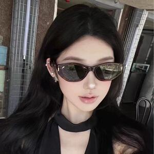 日本gentle motto可可镜豹纹猫眼墨镜女款新款高级感太阳眼镜防