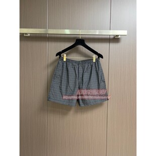 棉百搭修身 短裤 男士 直筒休闲五分裤 2026夏季 简约中裤 印花沙滩新款