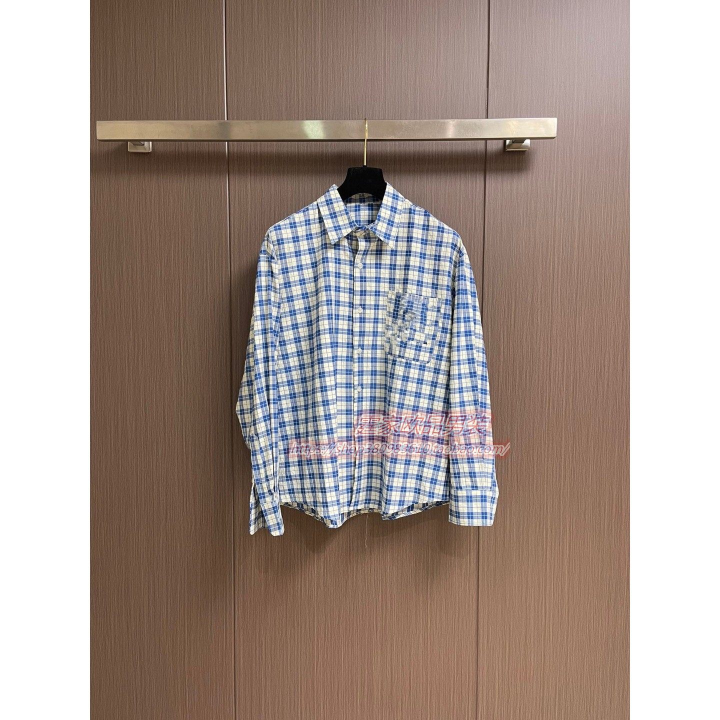 2025秋冬新款男长袖衬衫时尚百搭潮流格子欧洲站休闲上衣简约外套,男装,衬衫,淘宝优惠券,粉丝福利购,淘宝优惠卷